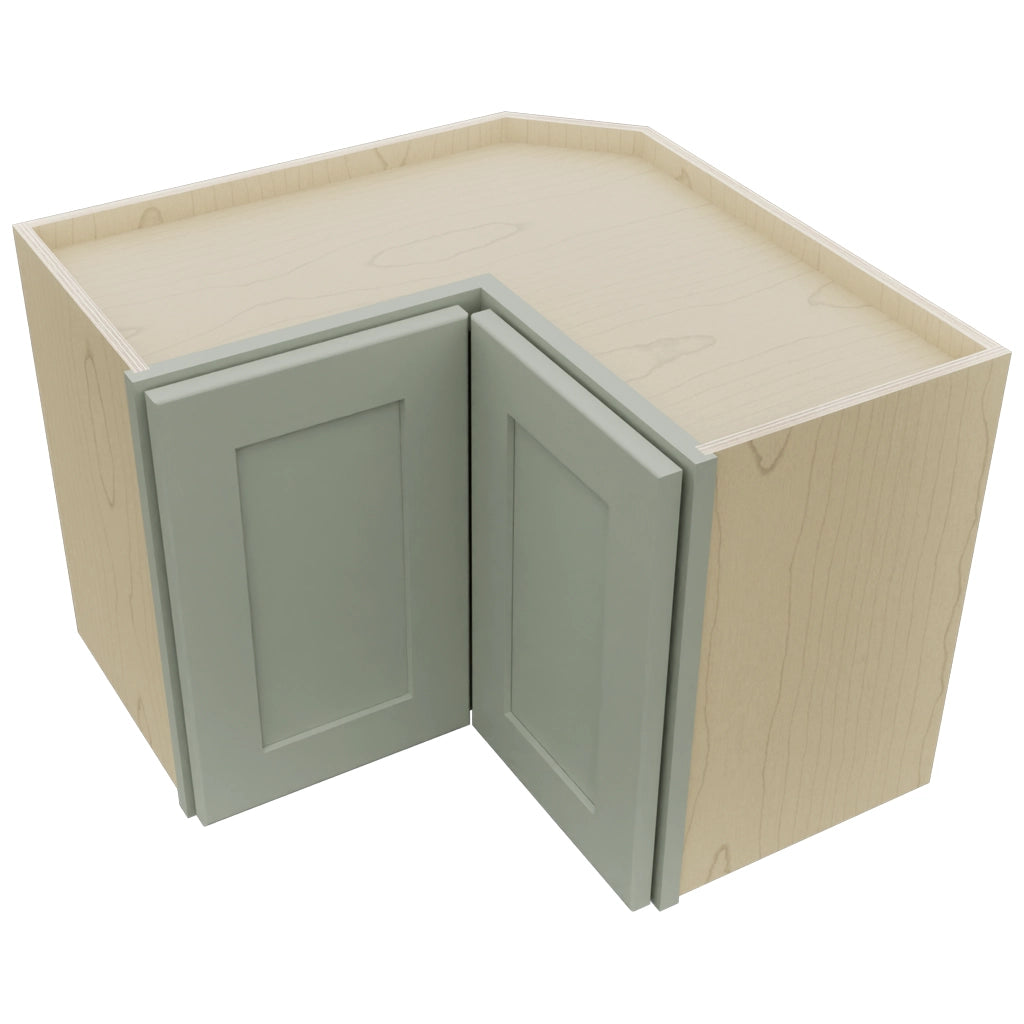 Fabuwood Galaxy Pistachio Green WPC2418 Wall Corner Pie Cabinet, Top View