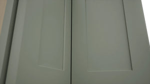 Fabuwood Galaxy Pistachio Green WPC2418 Wall Corner Pie Cabinet, Detail View
