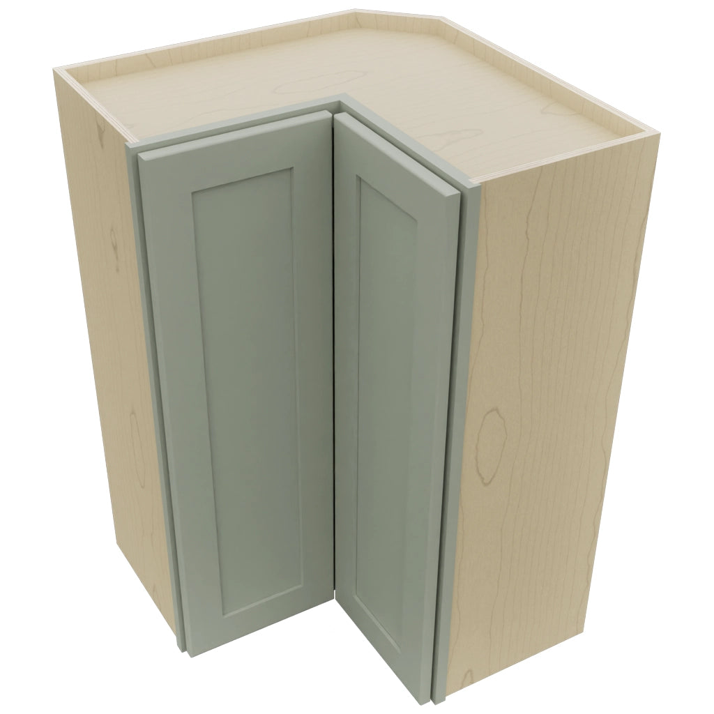 Fabuwood Galaxy Pistachio Green WPC2436 Wall Corner Pie Cabinet, Top View