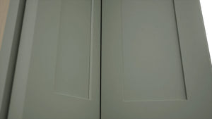 Fabuwood Galaxy Pistachio Green WPC2436 Wall Corner Pie Cabinet, Detail View