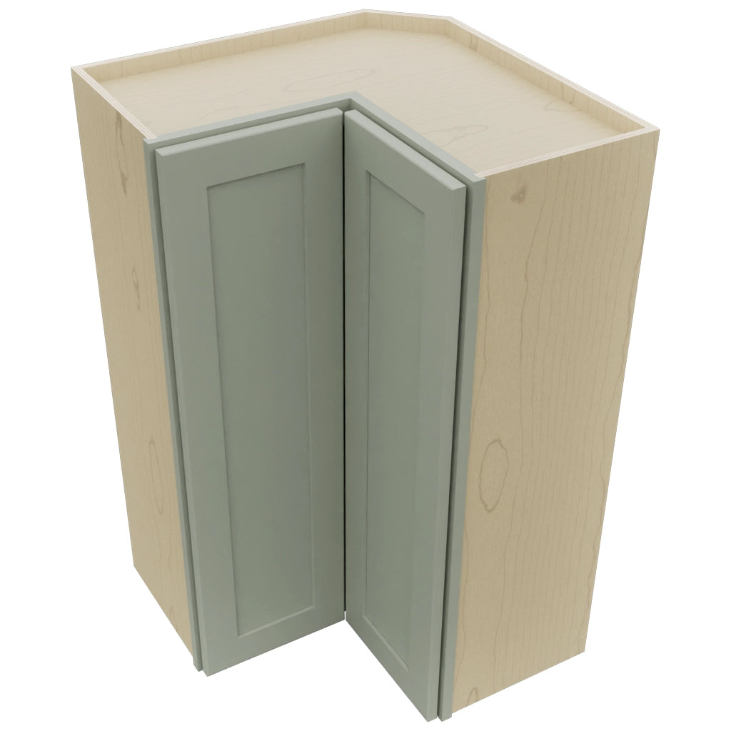 Fabuwood Galaxy Pistachio Green WPC2439 Wall Corner Pie Cabinet, Top View