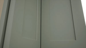Fabuwood Galaxy Pistachio Green WPC2439 Wall Corner Pie Cabinet, Detail View