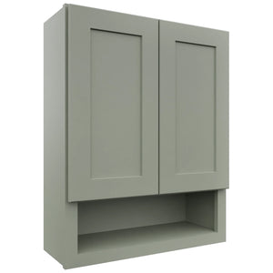 Fabuwood Galaxy Pistachio Green WVS2430 Vanity Wall Storage, Front View