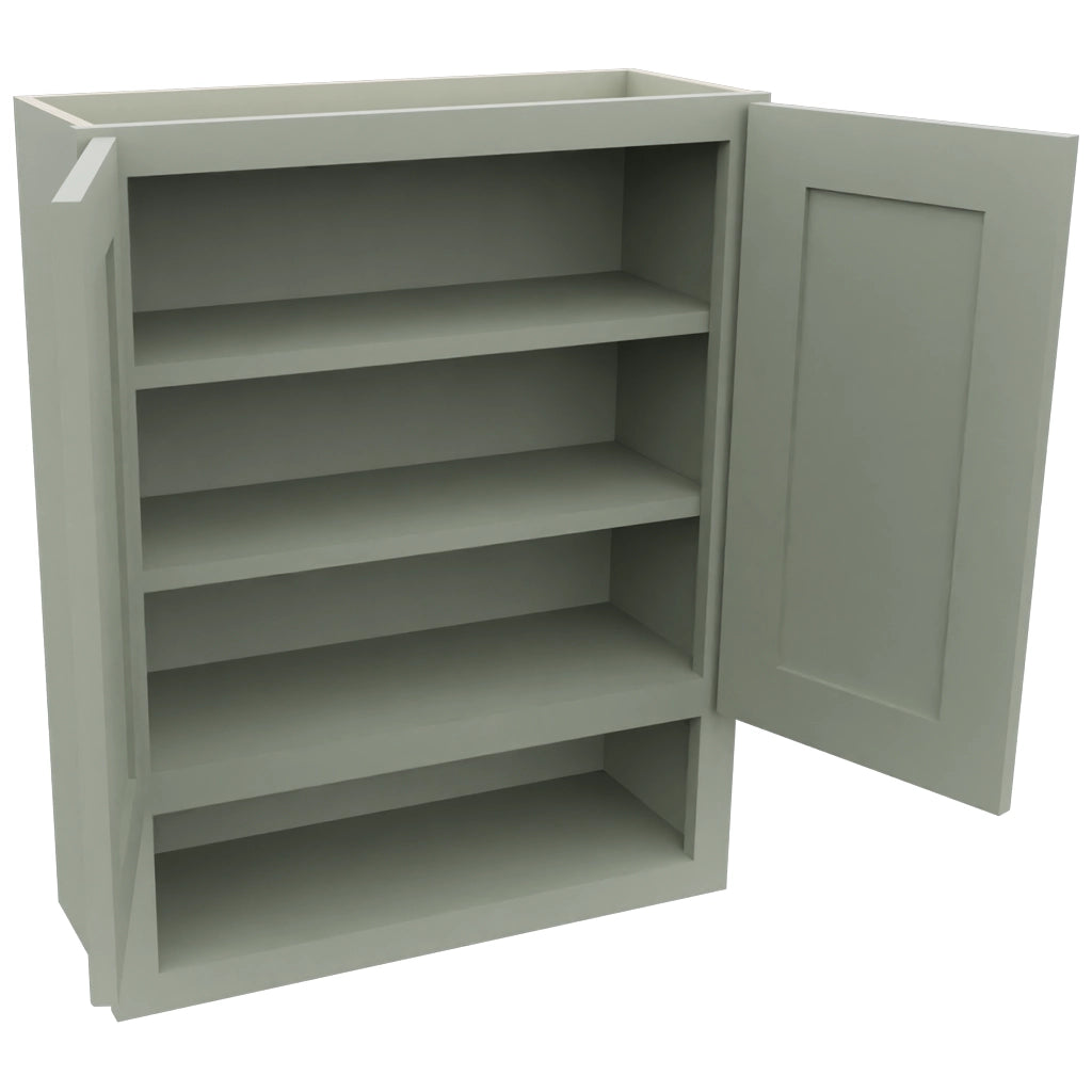 Fabuwood Galaxy Pistachio Green WVS2430 Vanity Wall Storage, Open View