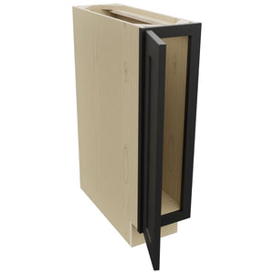 Fabuwood Galaxy Pitch Black B09FD Base Full Door Cabinet, Open View