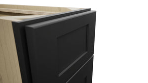 Fabuwood Galaxy Pitch Black B12 Base Standard Cabinet, Detail View