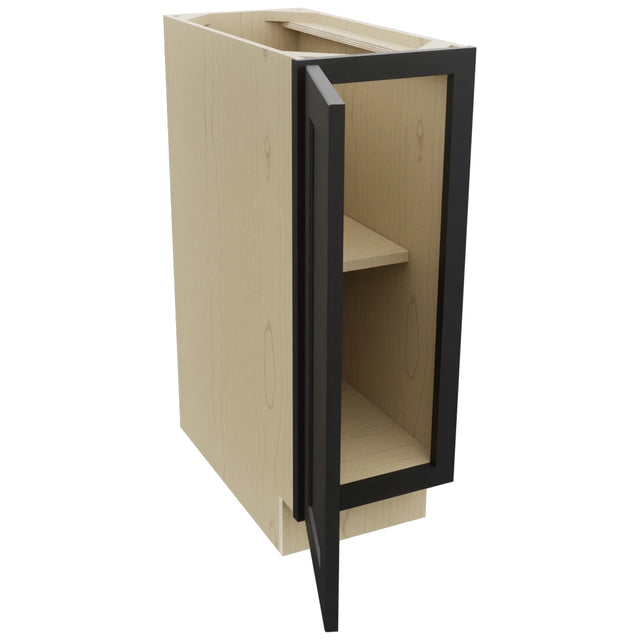 Fabuwood Galaxy Pitch Black B12FD Base Full Door Cabinet, Open View