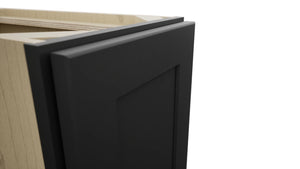 Fabuwood Galaxy Pitch Black B12FD Base Full Door Cabinet, Detail View