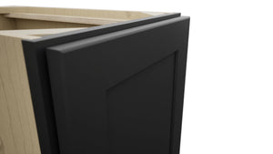 Fabuwood Galaxy Pitch Black B15FD Base Full Door Cabinet, Detail View