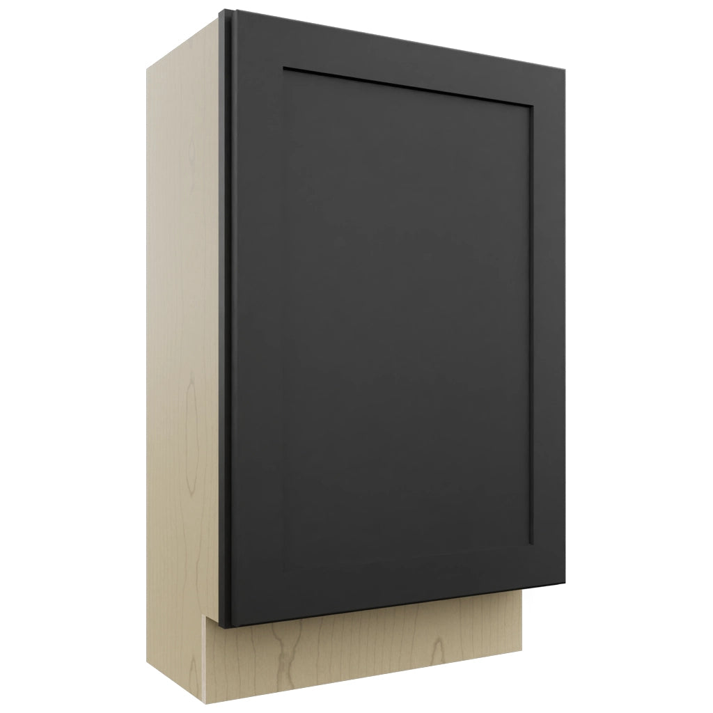 Fabuwood Galaxy Pitch Black B21FD-12D Base Full Door Cabinet, Front View