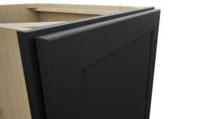 Fabuwood Galaxy Pitch Black B21FD Base Full Door Cabinet, Detail View