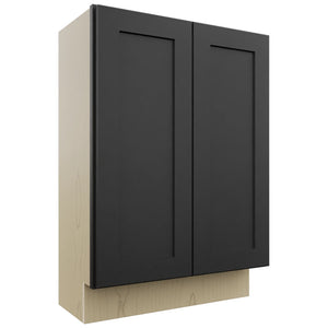 Fabuwood Galaxy Pitch Black B24FD-12D Base Full Door Cabinet, Front View