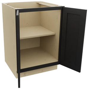 Fabuwood Galaxy Pitch Black B24FD Base Full Door Cabinet, Open View