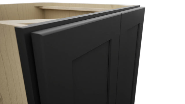 Fabuwood Galaxy Pitch Black B24FD Base Full Door Cabinet, Detail View