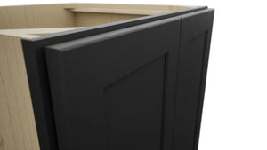 Fabuwood Galaxy Pitch Black B27FD Base Full Door Cabinet, Detail View