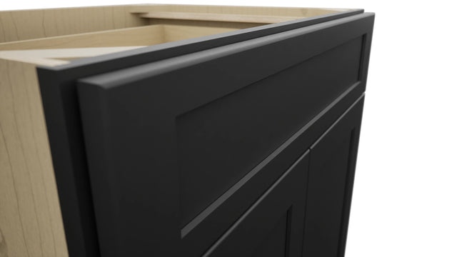 Fabuwood Galaxy Pitch Black B30 Base Standard Cabinet, Detail View