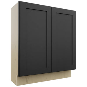 Fabuwood Galaxy Pitch Black B30FD-12D Base Full Door Cabinet, Front View