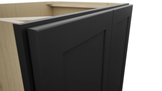Fabuwood Galaxy Pitch Black B30FD Base Full Door Cabinet, Detail View