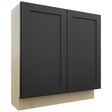 Fabuwood Galaxy Pitch Black B33FD-12D Base Full Door Cabinet, Front View