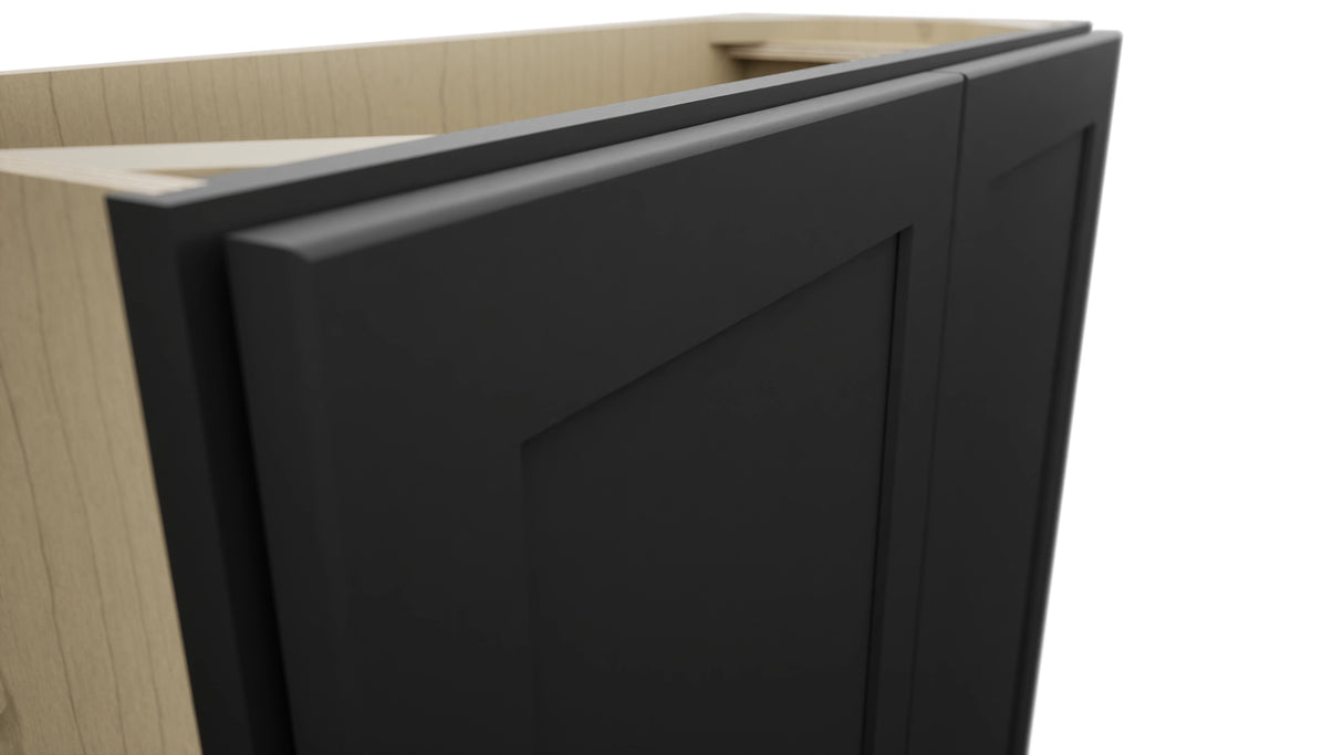 Fabuwood Galaxy Pitch Black B33FD-12D Base Full Door Cabinet, Detail View