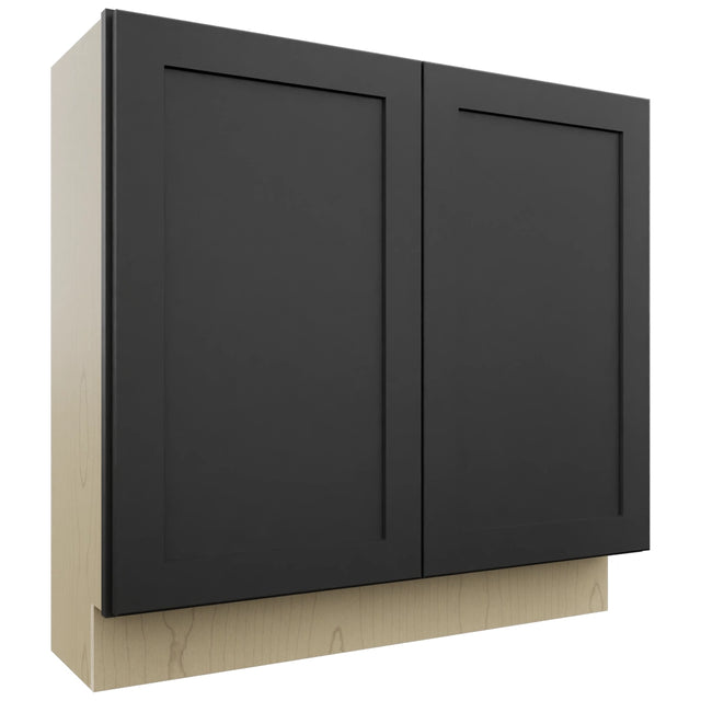 Fabuwood Galaxy Pitch Black B36FD-12D Base Full Door Cabinet, Front View