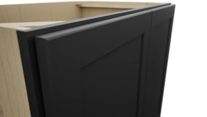 Fabuwood Galaxy Pitch Black B36FD Base Full Door Cabinet, Detail View