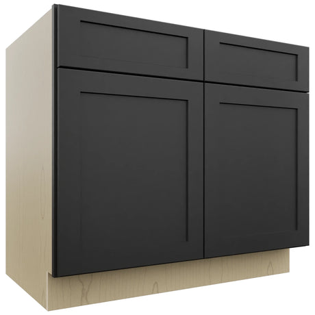Fabuwood Galaxy Pitch Black B39 Base Standard Cabinet, Front View