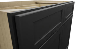Fabuwood Galaxy Pitch Black B39 Base Standard Cabinet, Detail View
