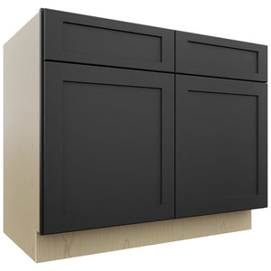 Fabuwood Galaxy Pitch Black B42 Base Standard Cabinet, Front View