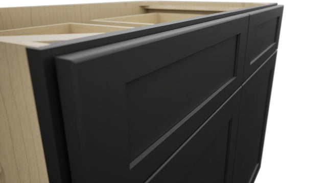 Fabuwood Galaxy Pitch Black B42 Base Standard Cabinet, Detail View