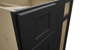 Fabuwood Galaxy Pitch Black BLB36/39 Base Corner Blind Cabinet, Detail View