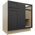 Fabuwood Galaxy Pitch Black BLB39/42 Base Corner Blind Cabinet, Front View