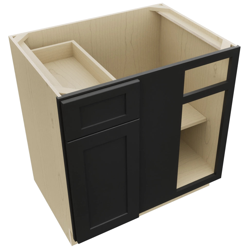 Fabuwood Galaxy Pitch Black BLB39/42 Base Corner Blind Cabinet, Top View