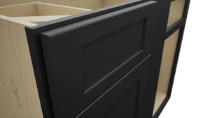 Fabuwood Galaxy Pitch Black BLB42/45 Base Corner Blind Cabinet, Detail View
