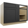 Fabuwood Galaxy Pitch Black BLB48/51 Base Corner Blind Cabinet, Front View