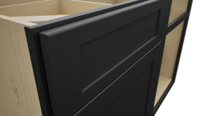 Fabuwood Galaxy Pitch Black BLB48/51 Base Corner Blind Cabinet, Detail View