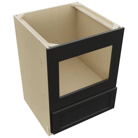 Fabuwood Galaxy Pitch Black BMC24 Base Microwave Cabinet, Top View