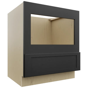 Fabuwood Galaxy Pitch Black BMC30 Base Microwave Cabinet, Front View