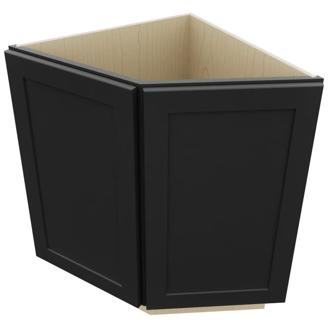 Fabuwood Galaxy Pitch Black BRA24 Base Return Angle Cabinet, Top View