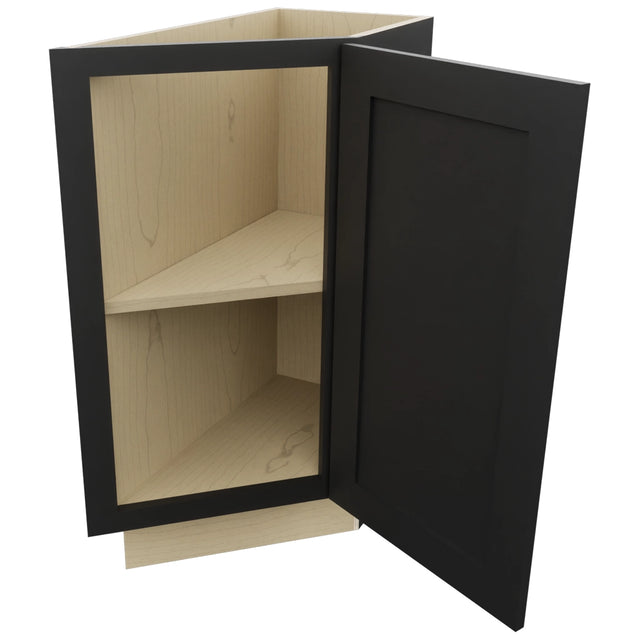 Fabuwood Galaxy Pitch Black BTR12 Base Transitional Cabinet, Open View