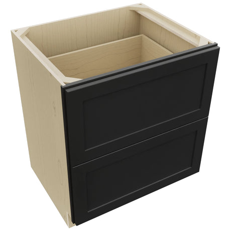 Fabuwood Galaxy Pitch Black DB30-2 Base 2 Drawers Cabinet, Top View