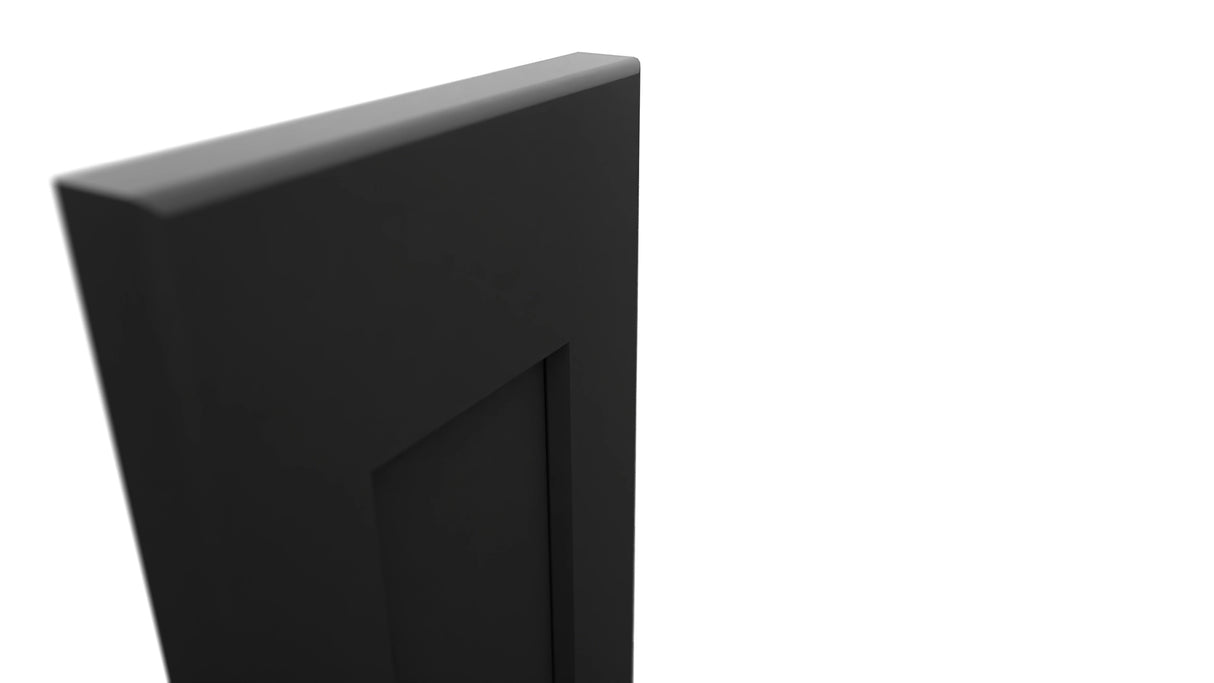 Fabuwood Galaxy Pitch Black DD B06FD Panel, Detail View