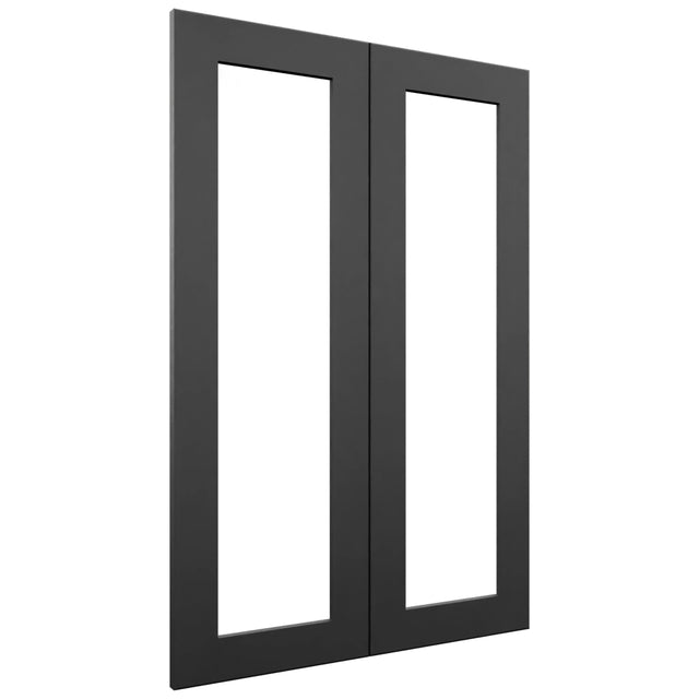 Fabuwood Galaxy Pitch Black DS DFG2436 Wall Prepped Door, Front View