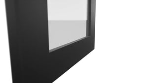 Fabuwood Galaxy Pitch Black DS GDW1530 Wall Glass Door, Detail View