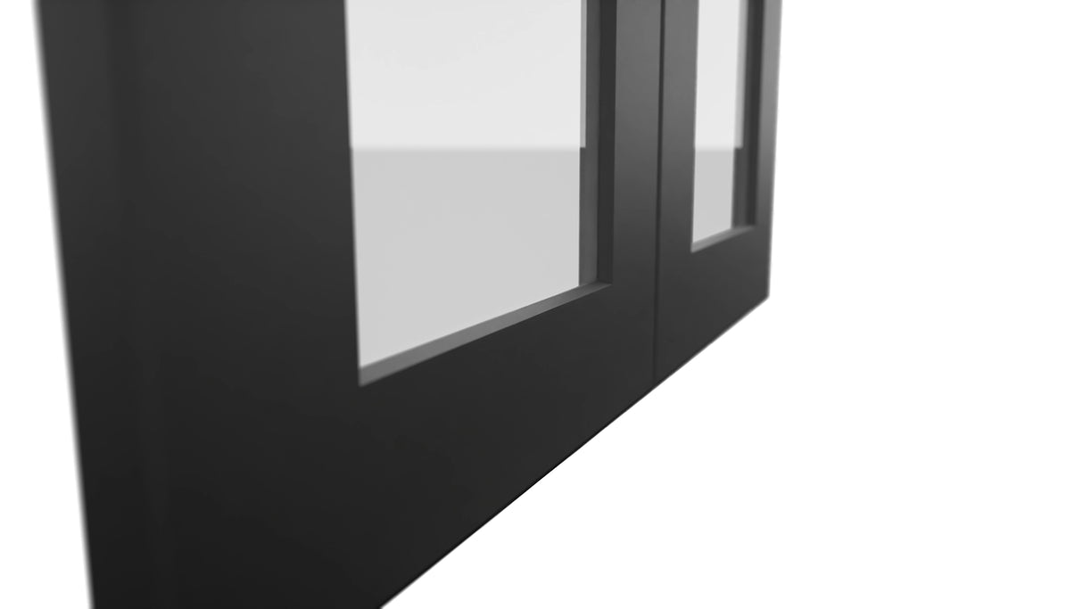Fabuwood Galaxy Pitch Black DS GDW2436 Wall Glass Door, Detail View