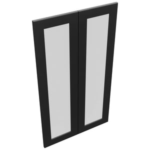 Fabuwood Galaxy Pitch Black DS GDW2442 Wall Glass Door, Top View