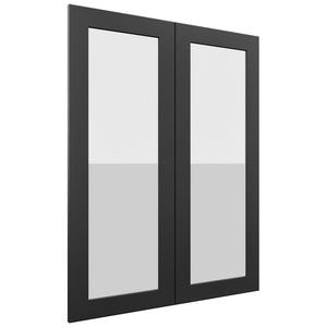 Fabuwood Galaxy Pitch Black DS GDW3039 Wall Glass Door, Front View