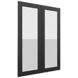 Fabuwood Galaxy Pitch Black DS GDW3042 Wall Glass Door, Front View
