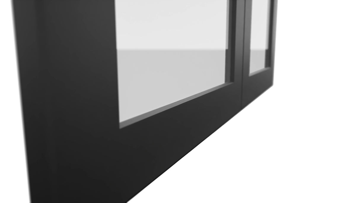 Fabuwood Galaxy Pitch Black DS GDW3636 Wall Glass Door, Detail View