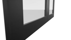 Fabuwood Galaxy Pitch Black DS GDW3636 Wall Glass Door, Detail View